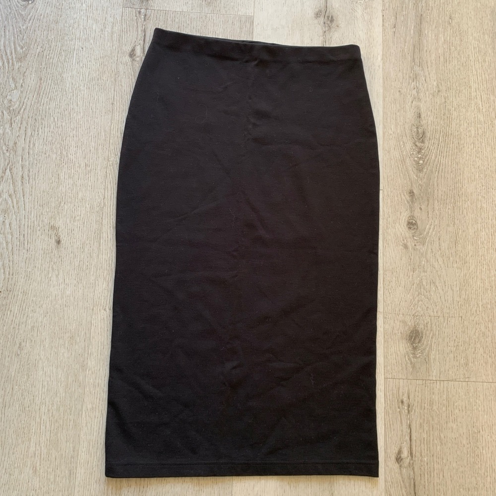 Sanctuary Women Black Soft Pencil Knee Length Skirt‎ Sz Small